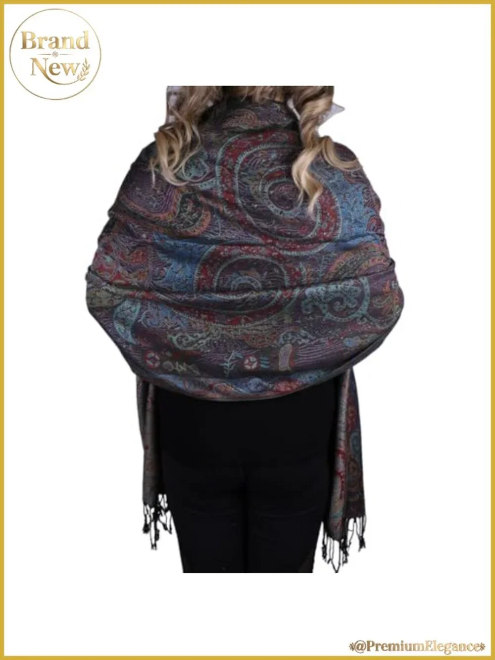 Paisley Rave Scarf Shawl Wrap Oversized Tapestry Festival Pashmina